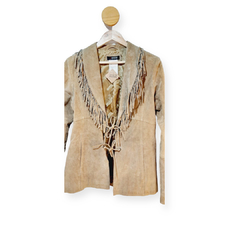 SACO SIMIL CUERO MARRON C/FLECOS MORGAN T.3 - comprar online