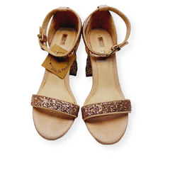 SANDALIAS BRILLOS ROSA BERSHKA Nº36 - comprar online