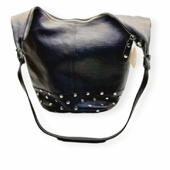 CARTERA SIMIL CUERO NEGRA
