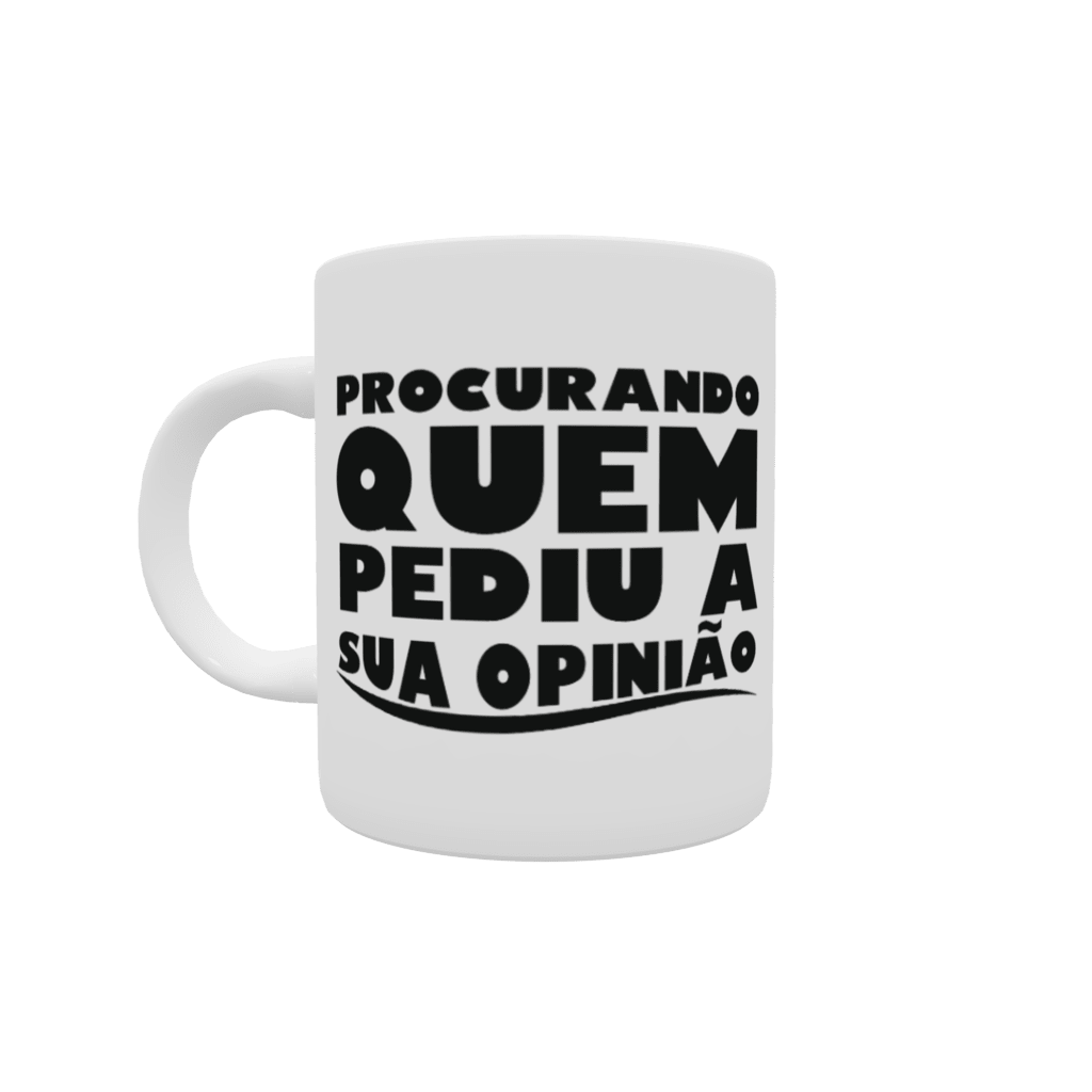 Caneca Personalizada Meme Flork - Aqui para sua Opinião