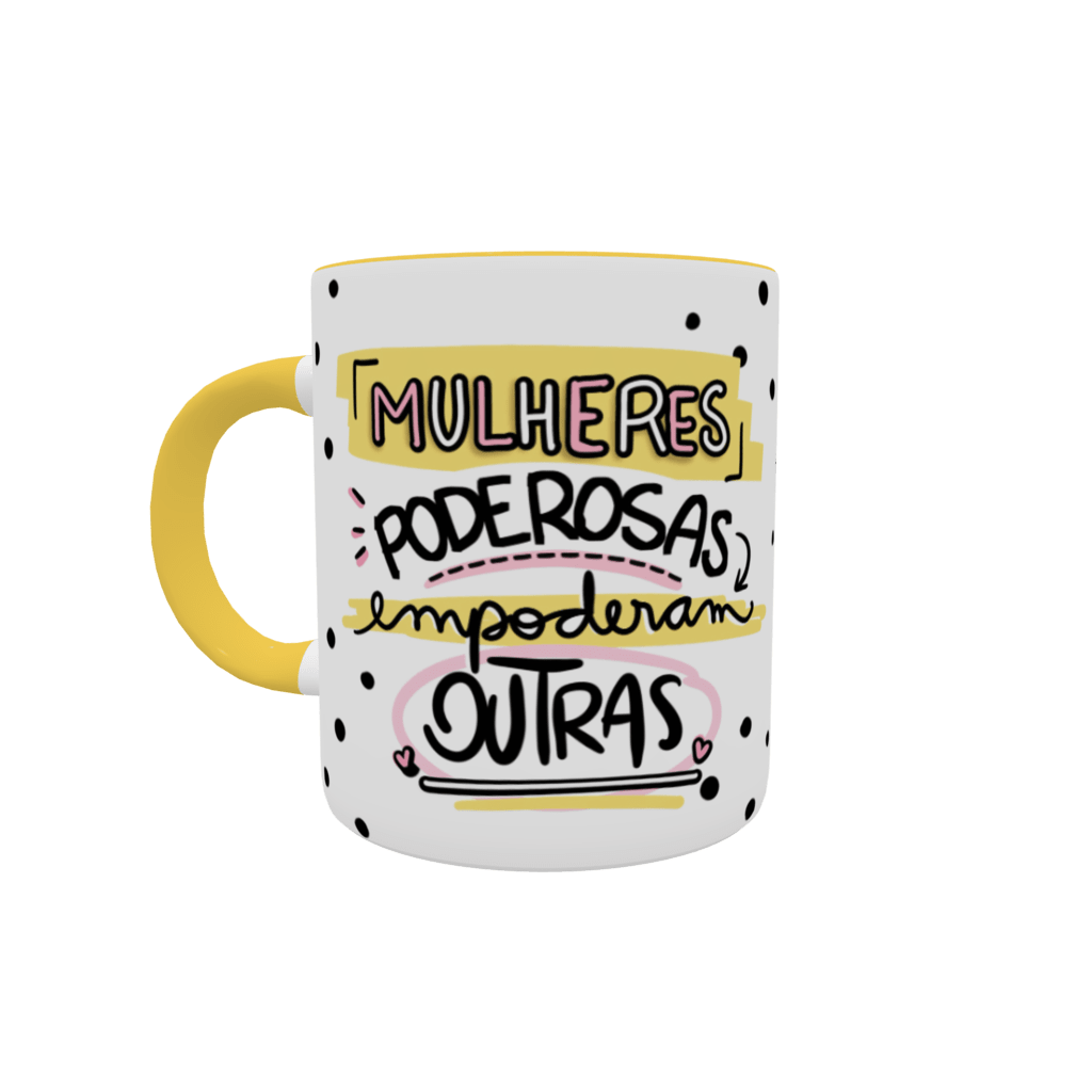 Padrão de beleza – Caneca de Cerâmica – Poder Feminino – Olha