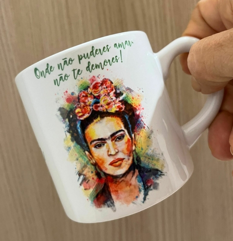 Camiseta Personalizada Poliester Frida Onde Não Puderes Amar