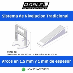 Arco Nivelador Sistema Tradicional 1 mm de junta