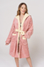 Bata de peluche con capucha - 23773 - tienda online
