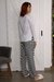 Pijama Soft Stripes Celeste Art. 22883/4