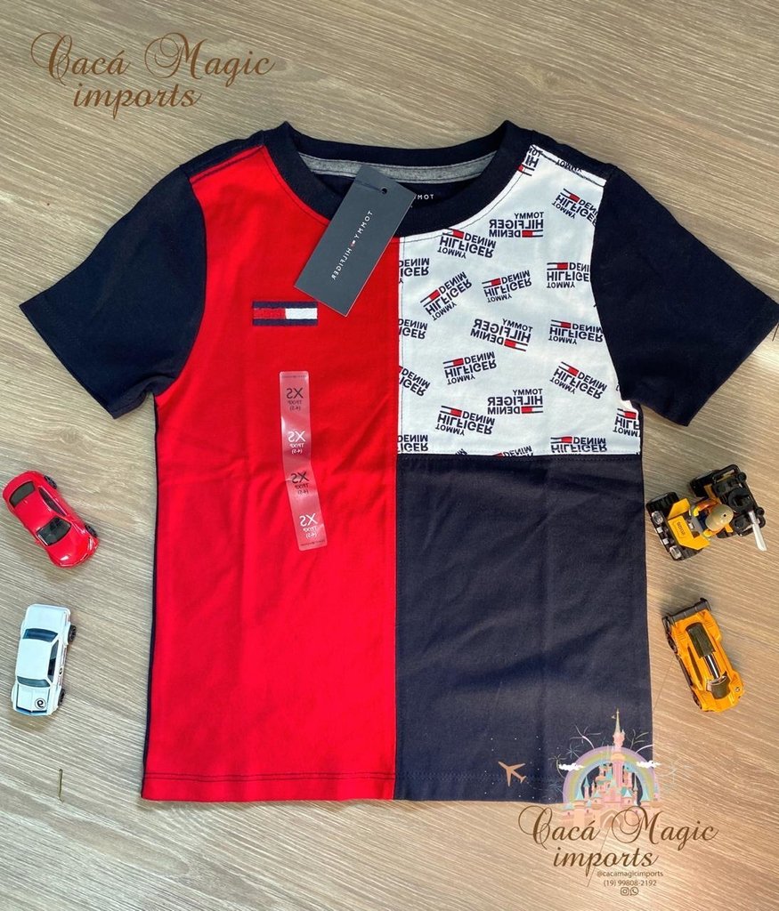 camisa infantil masculina tommy hilfiger