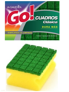 Esponja Go! Cuadros Clásica