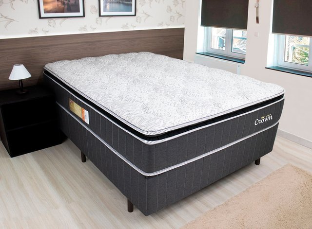 Cama Box com Colchão Queen Size King Koil Extended Life Látex