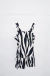 VESTIDO MUSCULOSA ESTAMPADO CEBRA - comprar online