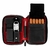 Porta charutos NERONE Travel Case couro preto/vermelho PD