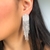 Brinco Strass Prata