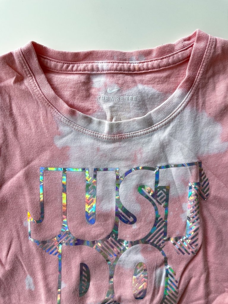 Remera Rosa Batik Nike Niña Talle 5-6 Años