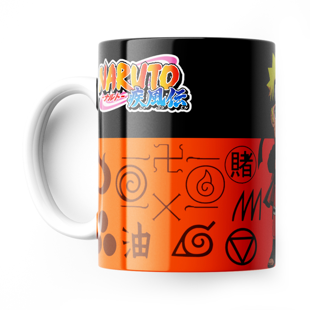 Caneca Aldeia da Folha - Naruto - Presentes Criativos e Diferentes