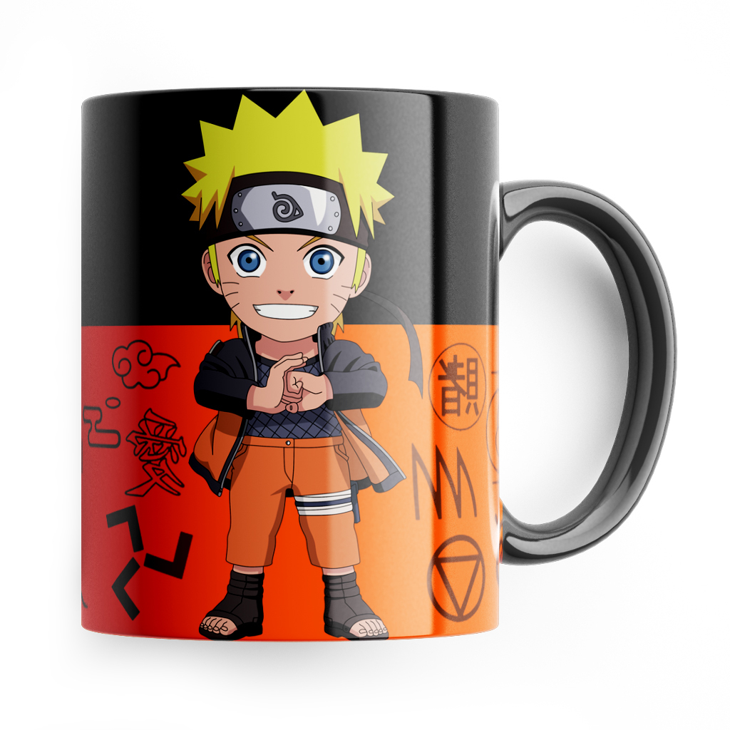 Estilo de arte dos anos 90 de desenho animado Naruto com uma