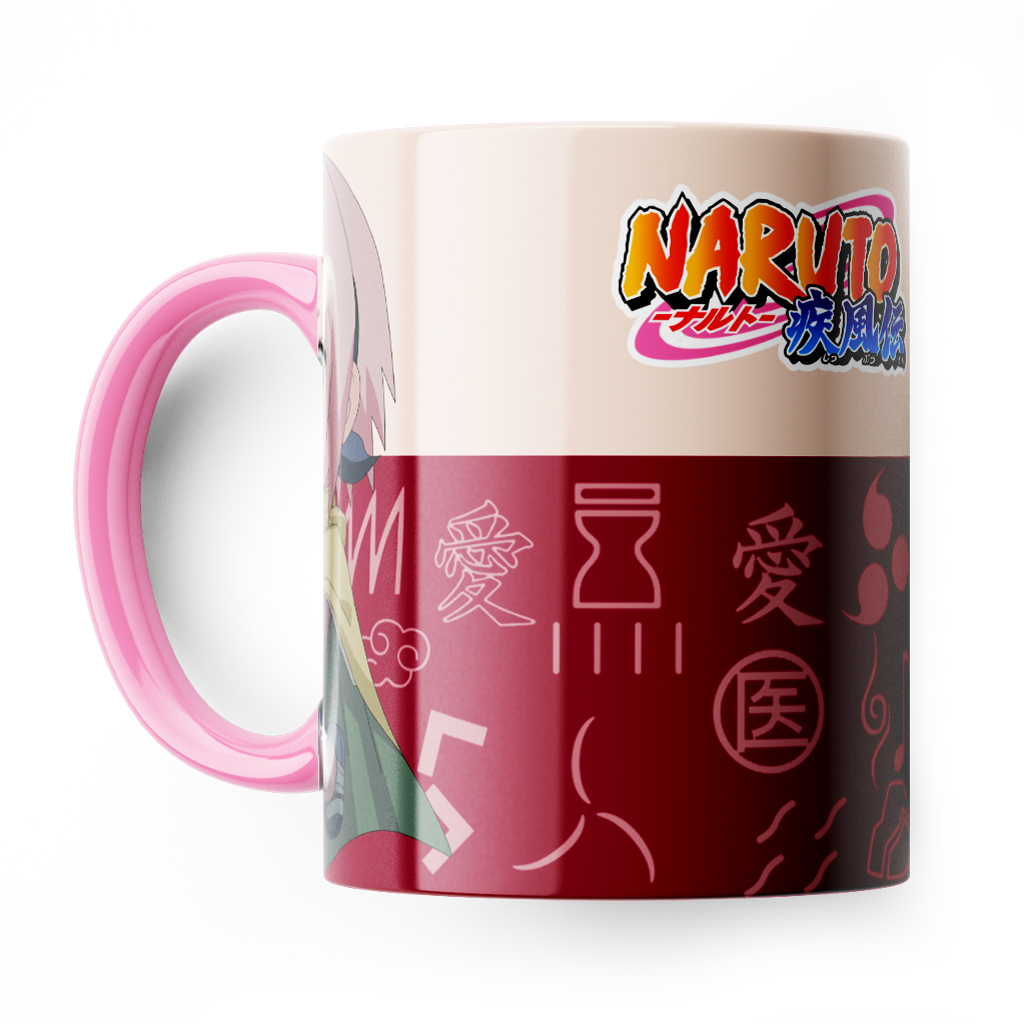 Caneca Naruto Desenho - Interior E Alça Branca (simples)