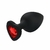PLUGUE ANAL DE SILICONE - TAMANHO M - ROXO + PEDRA ROSA - comprar online