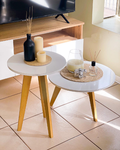 SET DE MESAS DE LIVING- REDONDAS - comprar online