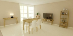 Imagen de JUEGO DE MESA RECTANGULAR + 4 SILLAS