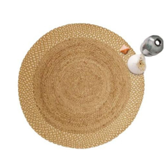 ALFOMBRA DE YUTE TRENZADA