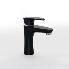 LAVATORIO DOHA PICO RECTO NEGRA