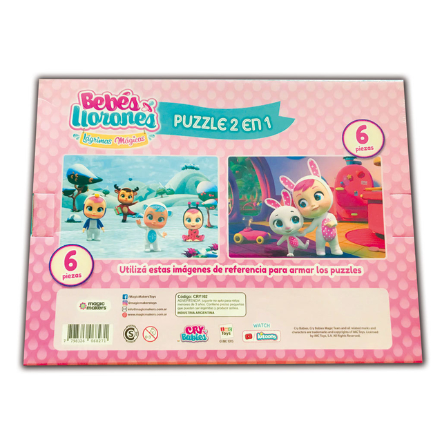 Puzzle 2 En 1 Bebes Llorones Cry Babies Magic Makers