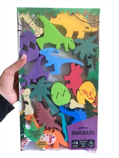 Bloques de goma eva- dinosaurios