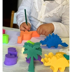 Bloques de goma eva- dinosaurios - Lorenza Mía Kids