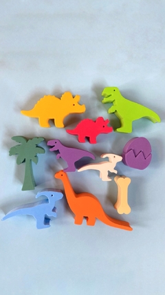 Bloques de goma eva- dinosaurios - comprar online