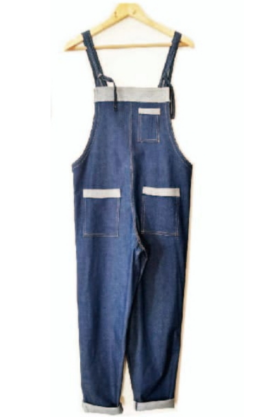 Jardinero enterito azul oscuro niña - Overall Jeans