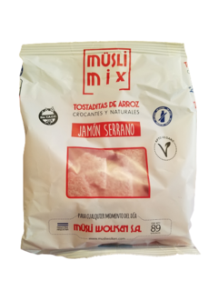 Tostaditas de arroz sabor  Jamón serrano - Musli mix x 89gr
