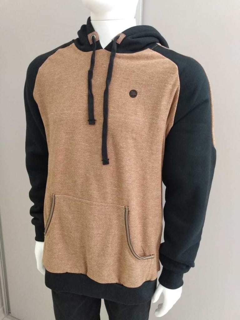 brown wool moletom com capuz