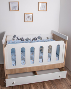 Cuna Roble Natural Estilo Nordico - comprar online