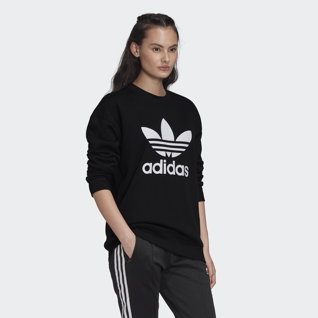 Buzo Adidas Dama Cuello Redondo Trifolio