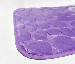 ALFOMBRA MICROFIBRA PIEDRAS LILA - B0120L