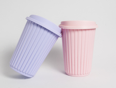 VASO RAYADO C/TAPA PASTEL - 7514 - BAZAR DECO & NOVEDADES - Santa Fe >  Tienda online