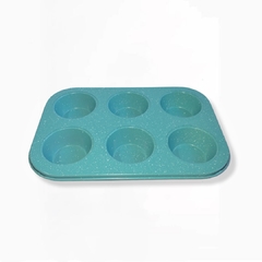 MOLDE CUP CAKE X6 ANTIHADERENTE - DL5863