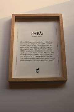 Cuadro PAPÁ - comprar online