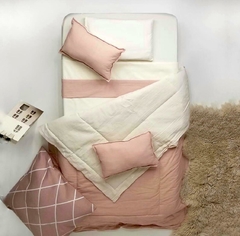 Acolchado Tusor una plaza Gris - comprar online