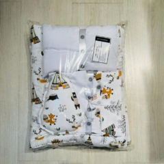 Kit Colecho, Linea Bohemia. Acolchado + juego de sábanas + almohadita + accesorio - tienda online