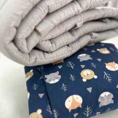 ACOLCHADO CON CHICHONERA "BOHEMIA" – CUNA AZUL