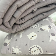 ACOLCHADO CON CHICHONERA "BOHEMIA" – CUNA GRIS