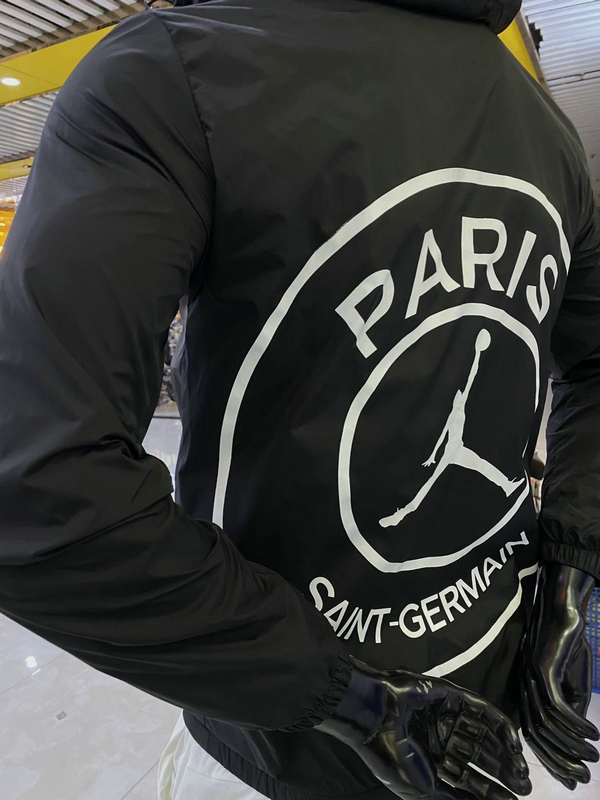 corta vento psg jordan preto