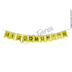 Banderin Mi Comunion con stamping