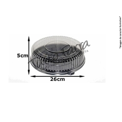 Tortera Plastica Alta T26B Con Tapa X 1