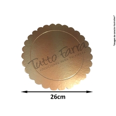 Disco Carton Premium Sol Dorada 26 Cm