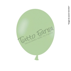 Globo Globolandia Liso Pastel 10 Verde X 50 U