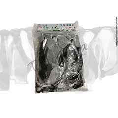 Guirnalda tela shabby chic negra 2,5 m