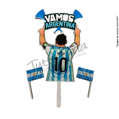 Pinche Fibrofacil Frase Vamos Argentina X 1 Unidad