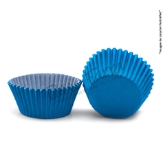 Pirotin Cupcake N 10 Liso Azul X 25 Unidades (Aprox)