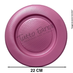 Plato Grandes Colores Surtidos X 10
